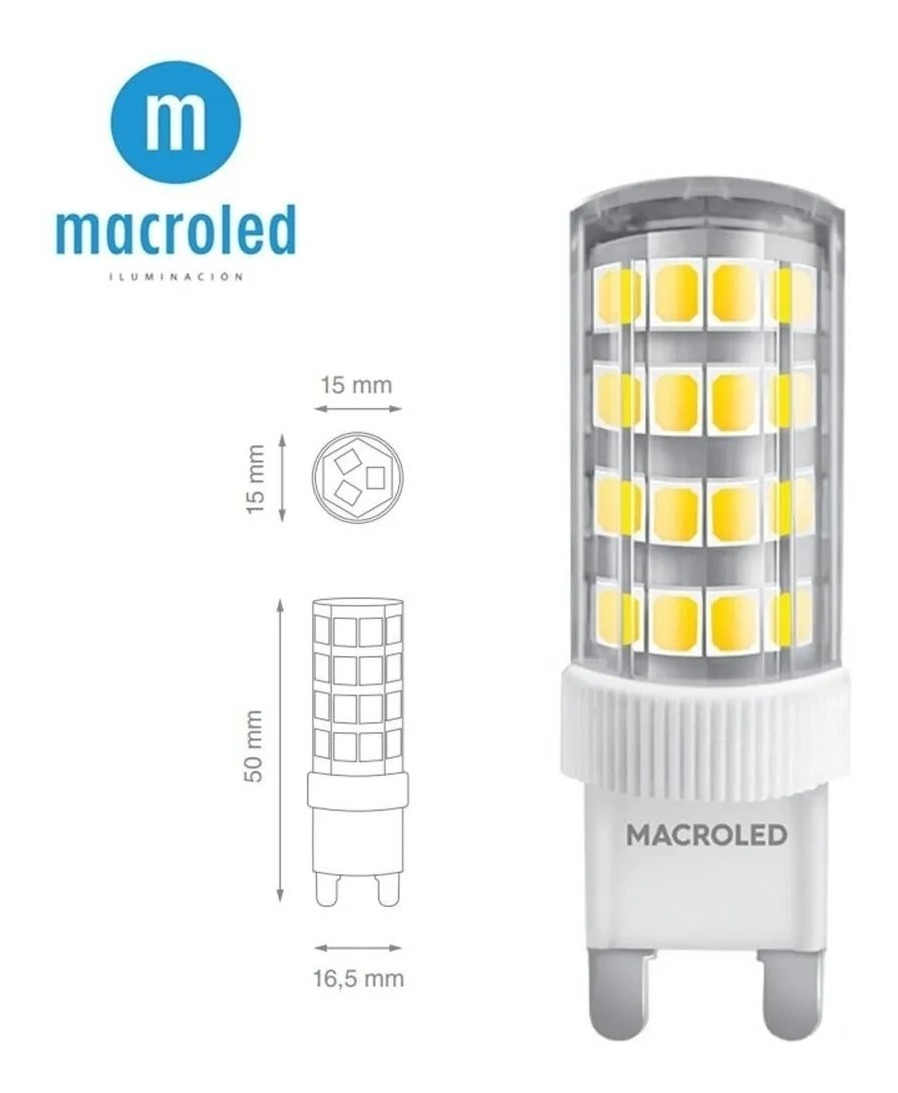 LÁMPARA LED G9 5W 6000K/F 220V