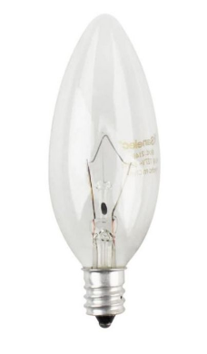 LAMPARA INCANDESCENTE VELA E12 40W 220 V