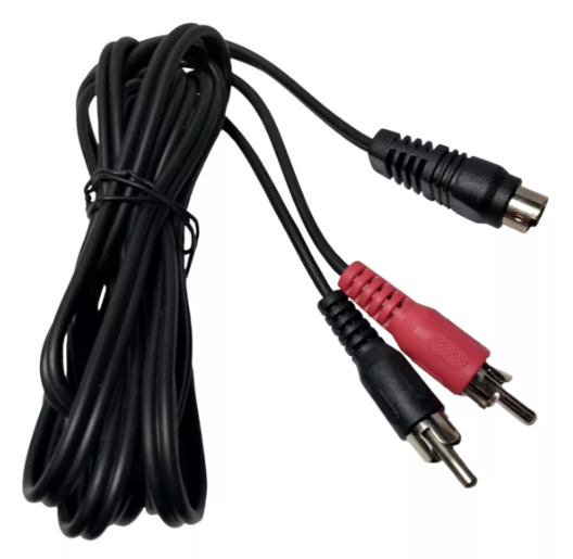 CABLE 2 RCA MACHO A MINI DIN