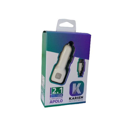 CARGADOR AUTO MICRO USB 2.1 APOLO KARSEN