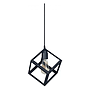 LUMINARIA COLGANTE CUBO E27 - NEGRO